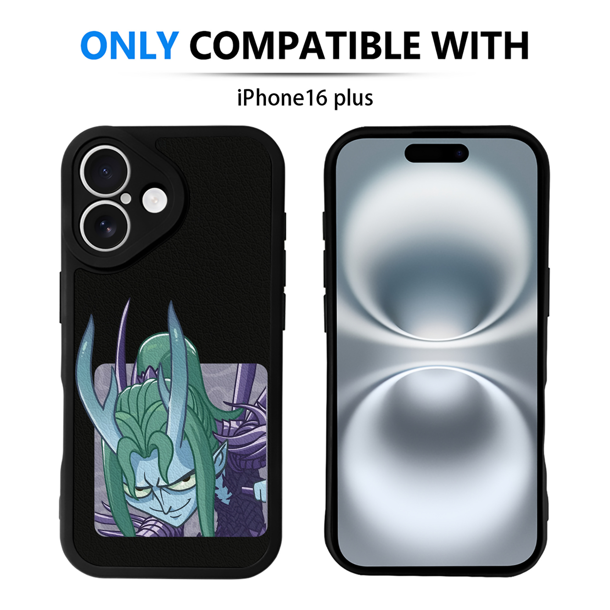 （画像用） Ne Zha 2 ナタ 魔童の大暴れ 【iPhone 16シリーズ対応】シリコンスマホケース（レザー調） 材質：シリコン